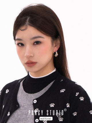 Retro C-ring earrings