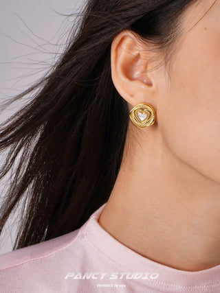 White butterfly shell earrings