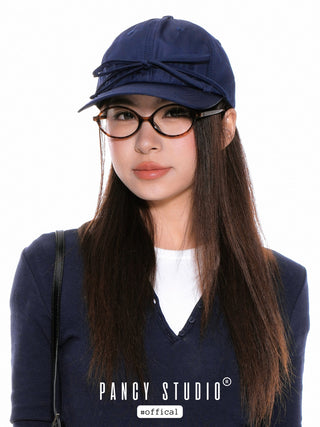Sweet bow wide brim cap