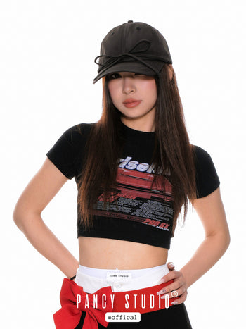 Sweet bow wide brim cap