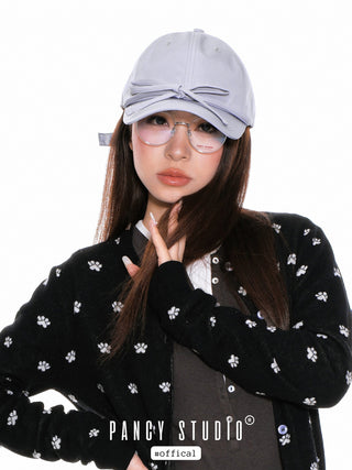 Sweet bow wide brim cap
