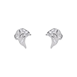 Wrinkled texture liquid metal ear clip