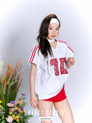 Solid color elastic sports headband