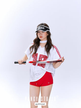 Embroiderd Retro sports hollow hat