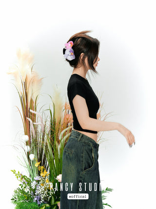Super Fairy Large Flower Shark Clip