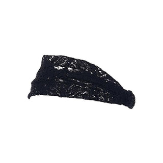 Elastic hollow crochet headband