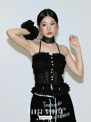 Korean Multi-layer lace edge hair accessories