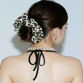 Leopard print hair band