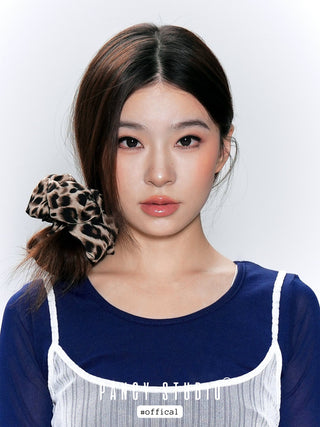 Leopard print hair band
