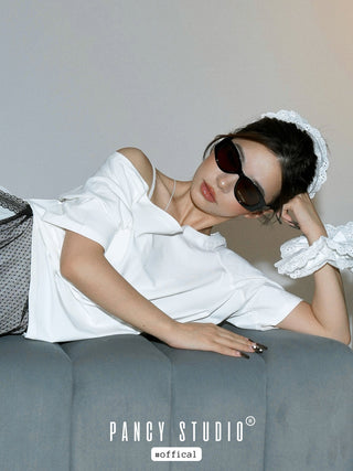 Retro large frame sunglasses unisex