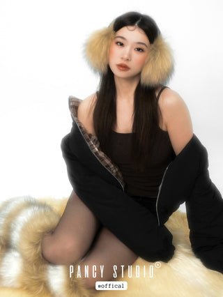 Y2k plush earmuff