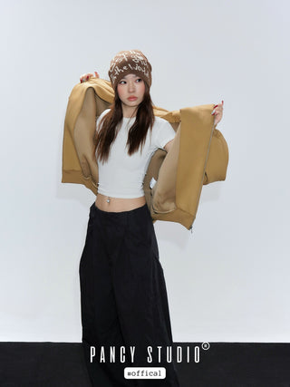 Letter jacquard cap