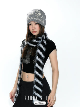 Letter jacquard cap