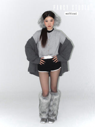 Y2k millennium fur leg covers