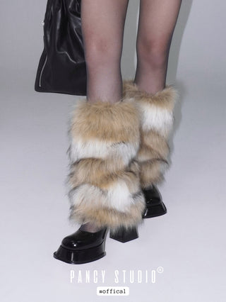 Y2k millennium fur leg covers