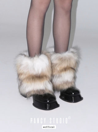 Y2k millennium fur leg covers