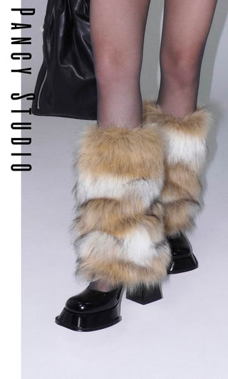 Y2k millennium fur leg covers