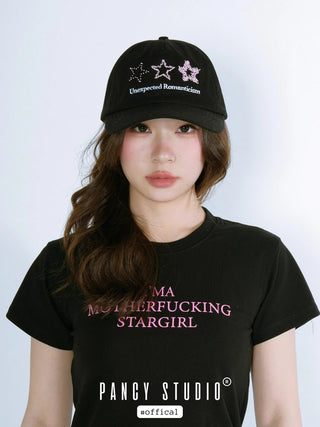 black baseball cap