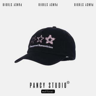 black baseball cap