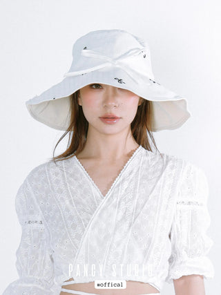 bow sun hat