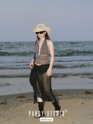 seaside silk scarf