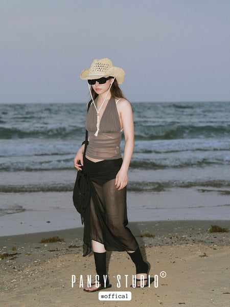 seaside silk scarf