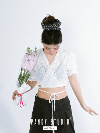 floral hair rope