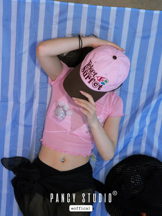 colorful letter cap