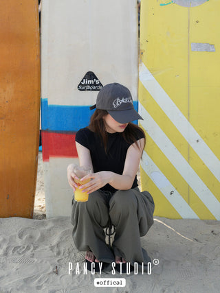 gray letter cap