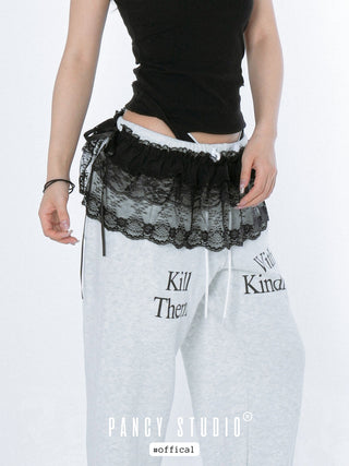 puffy lace skirt
