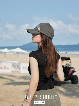 gray letter cap