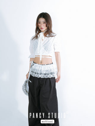 puffy lace skirt