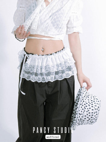 puffy lace skirt