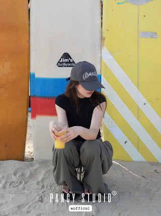 gray letter cap