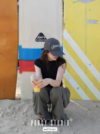 gray letter cap