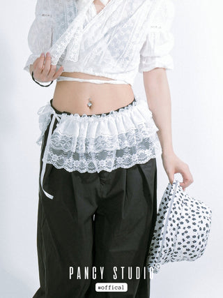 puffy lace skirt