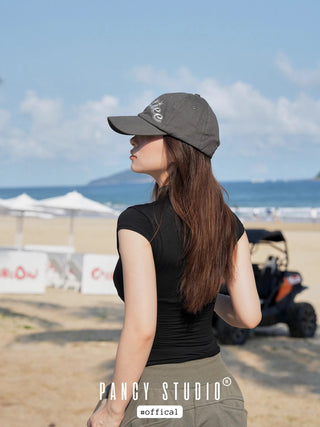 gray letter cap