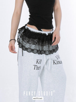 puffy lace skirt