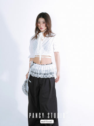 puffy lace skirt