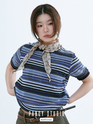 polka plaid scarf