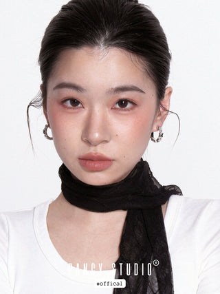 gold foil earrings