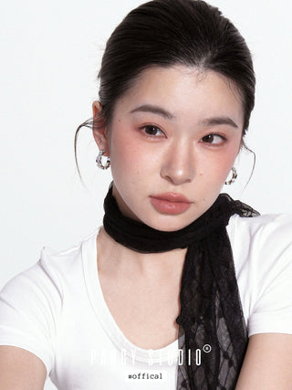 gold foil earrings