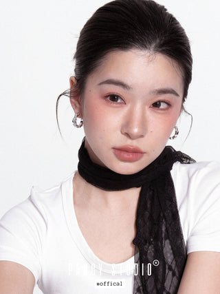 gold foil earrings