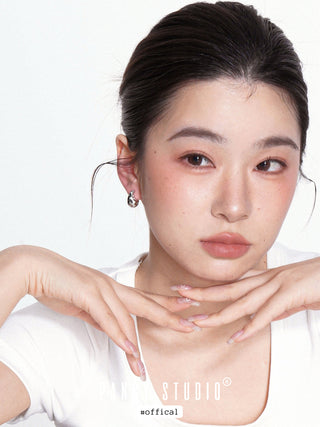 dot zircon earrings