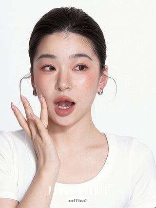 dot zircon earrings