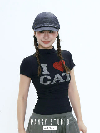lace denim cap