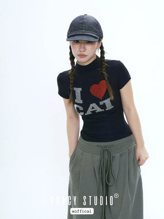 lace denim cap