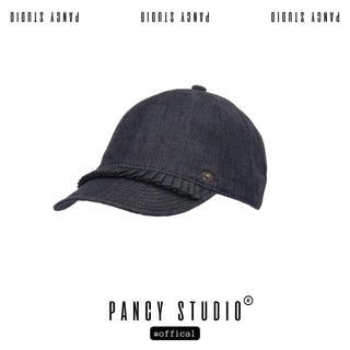 lace denim cap