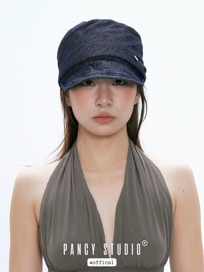 pleated equestrian hat