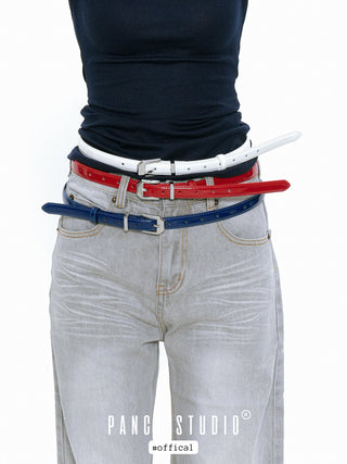 patent leather belt